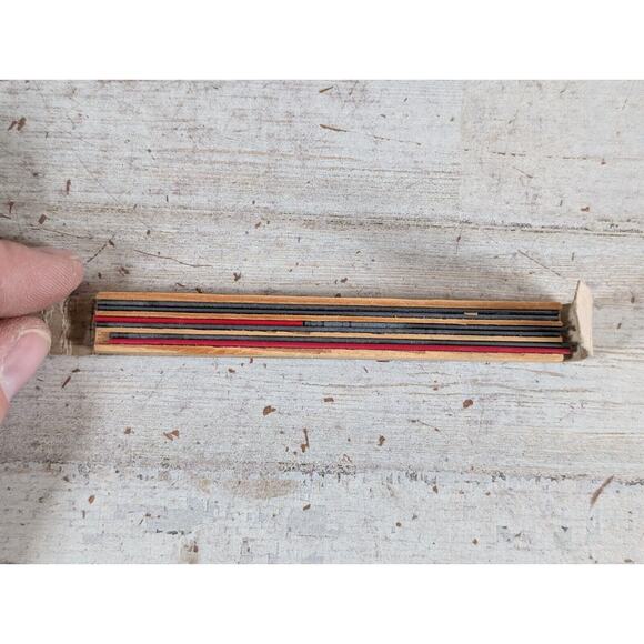 Lot VTG Burlington Northern Railroad Pencils Green Wood Black Scripto Mechanical - Picture 8 of 8